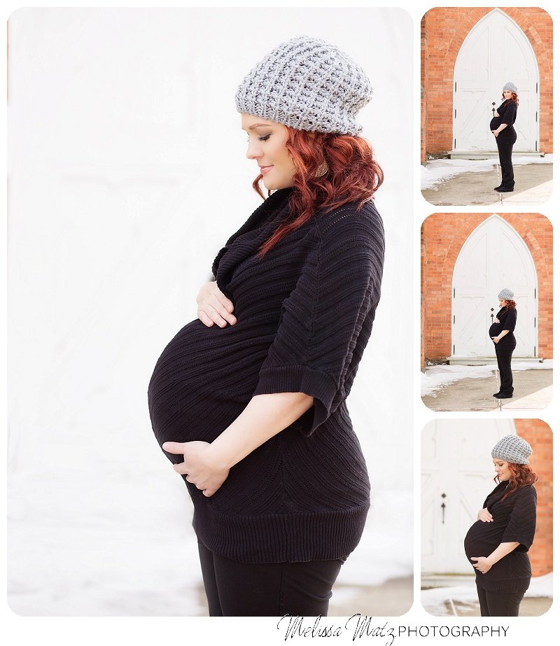 urban maternity photo session