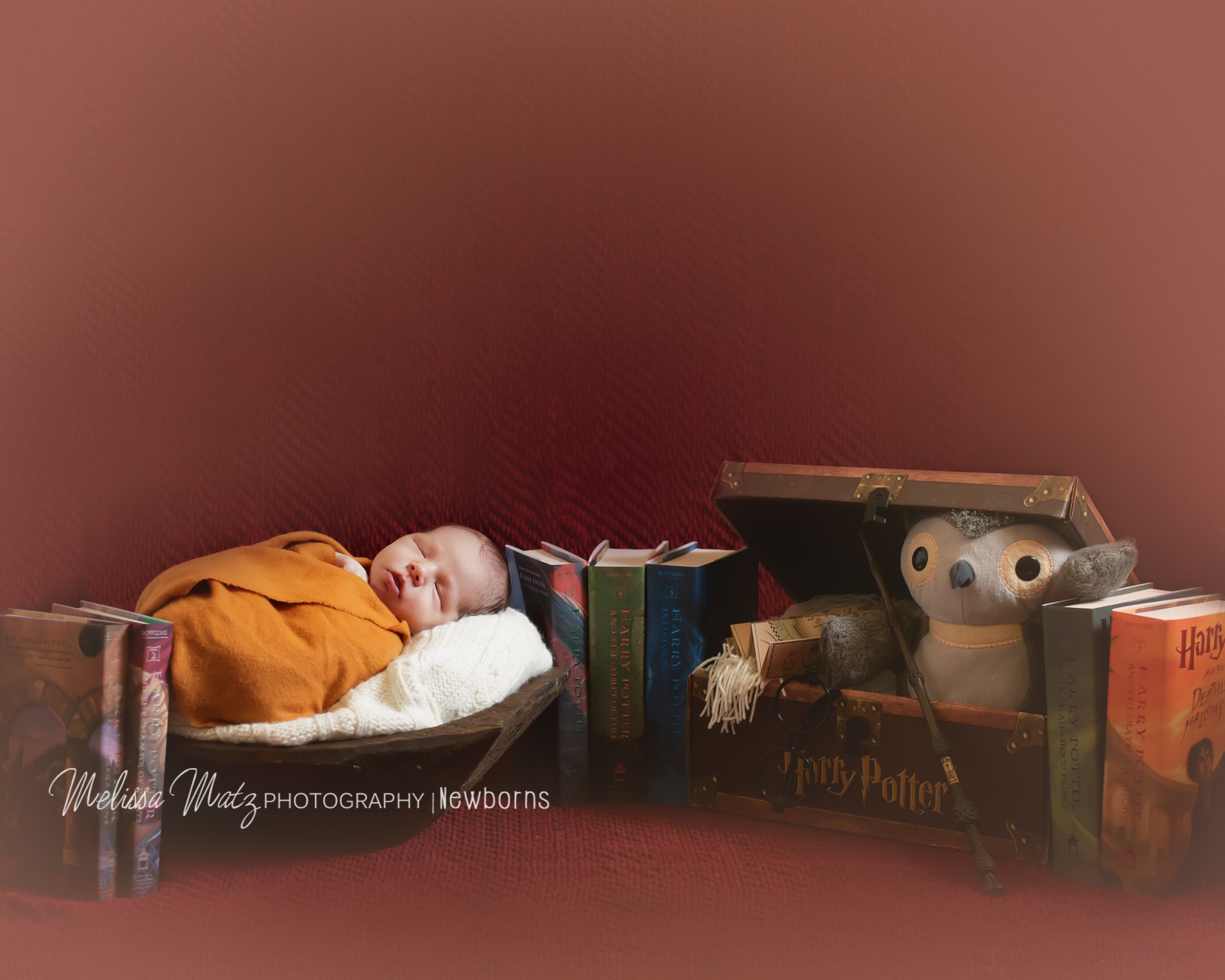 harry potter newborn photo session