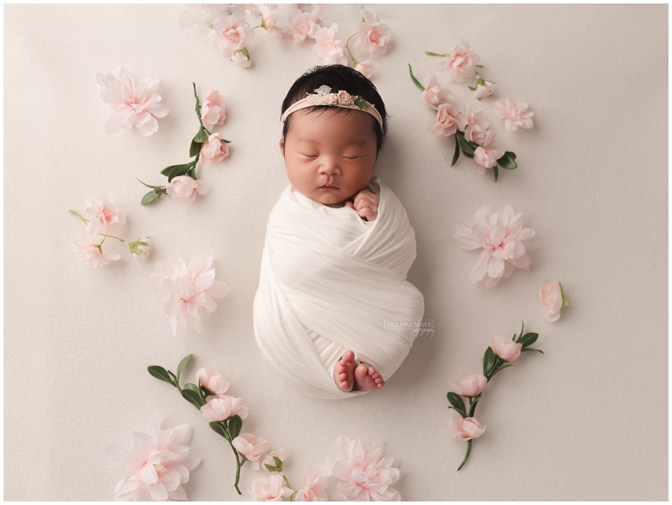 Newborn baby photo session in Shelby Township, MI